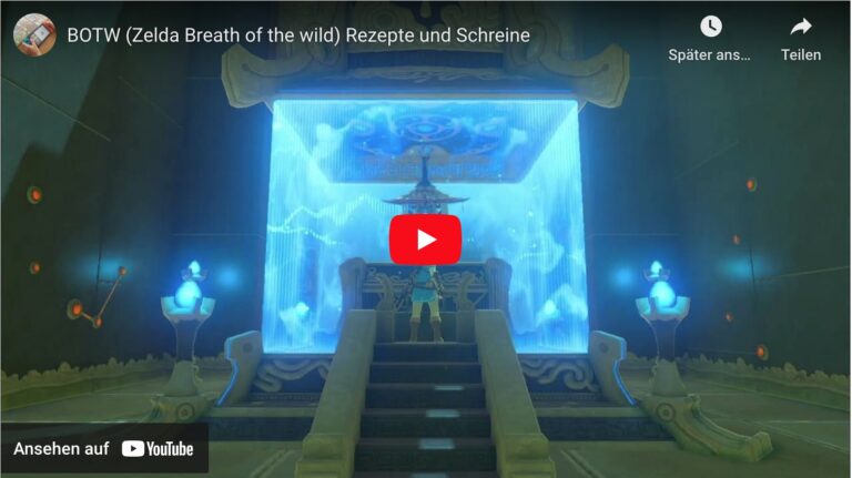 Zelda: Breath of the Wild – Rezepte und Schreine